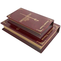Red The Three Musketeers Storage Faux Book Box Set