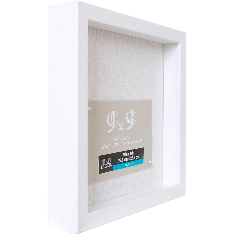 8 Pack: White 9" x 9" Belmont Shadow Box by Studio Décor®