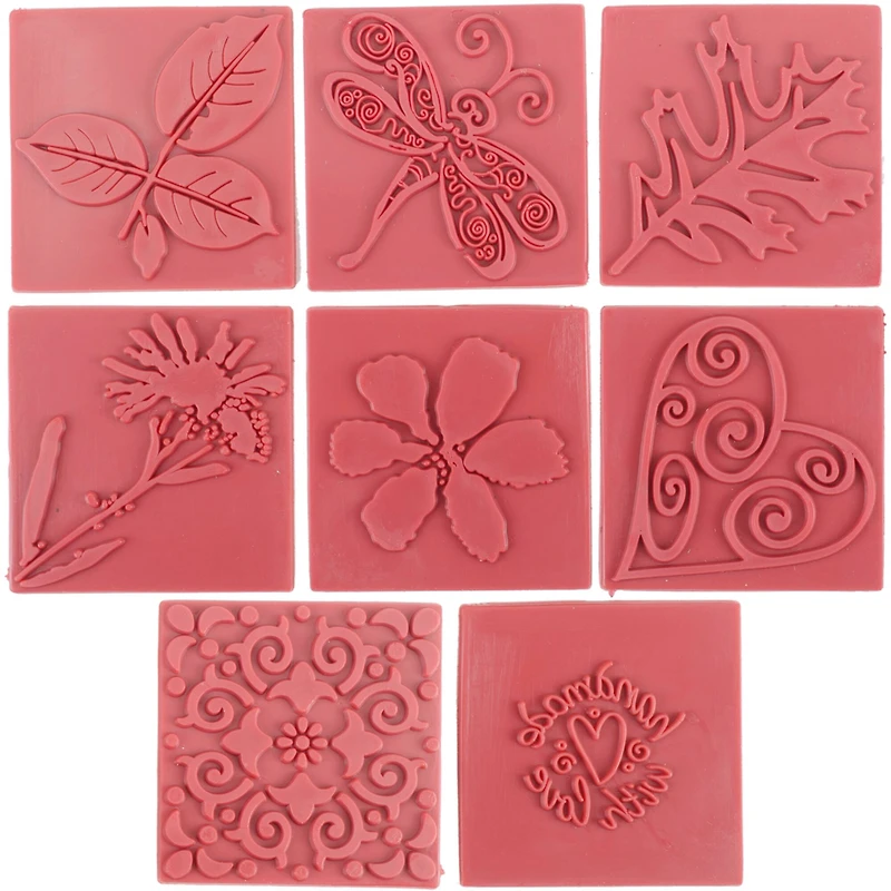 Life of the Party Soap Embossing Square Stamp Set, 8ct.