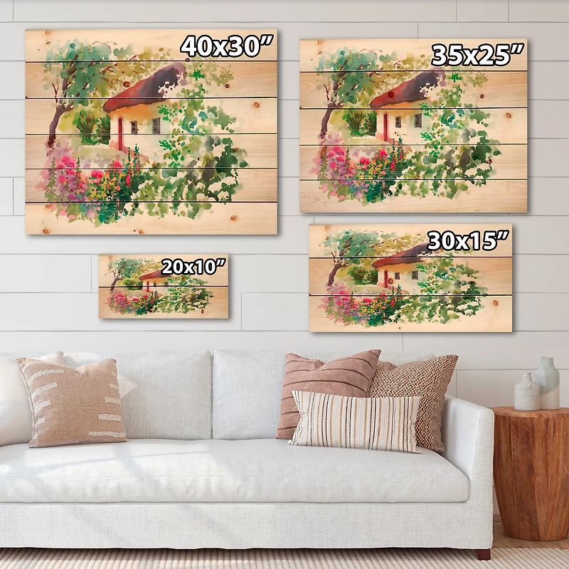 Designart - Rural Village On A Green Summer Day