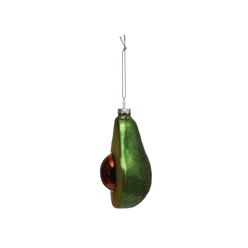 4.5" Avocado Glass Ornament by Ashland®