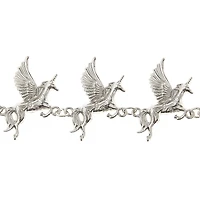 Rhodium Metal Unicorn Charms, 23mm by Bead Landing™