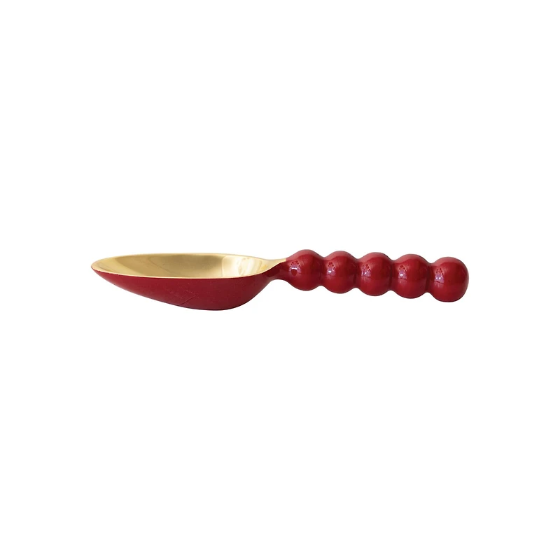 Hello Honey® 9.5" Red & Gold Enameled Aluminum Scoop