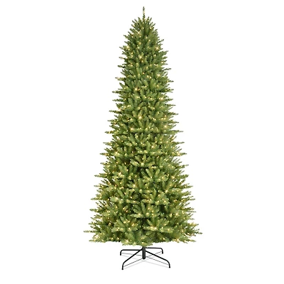 10ft. Pre-Lit Slim Fraser Fir Artificial Christmas Tree, Clear Lights