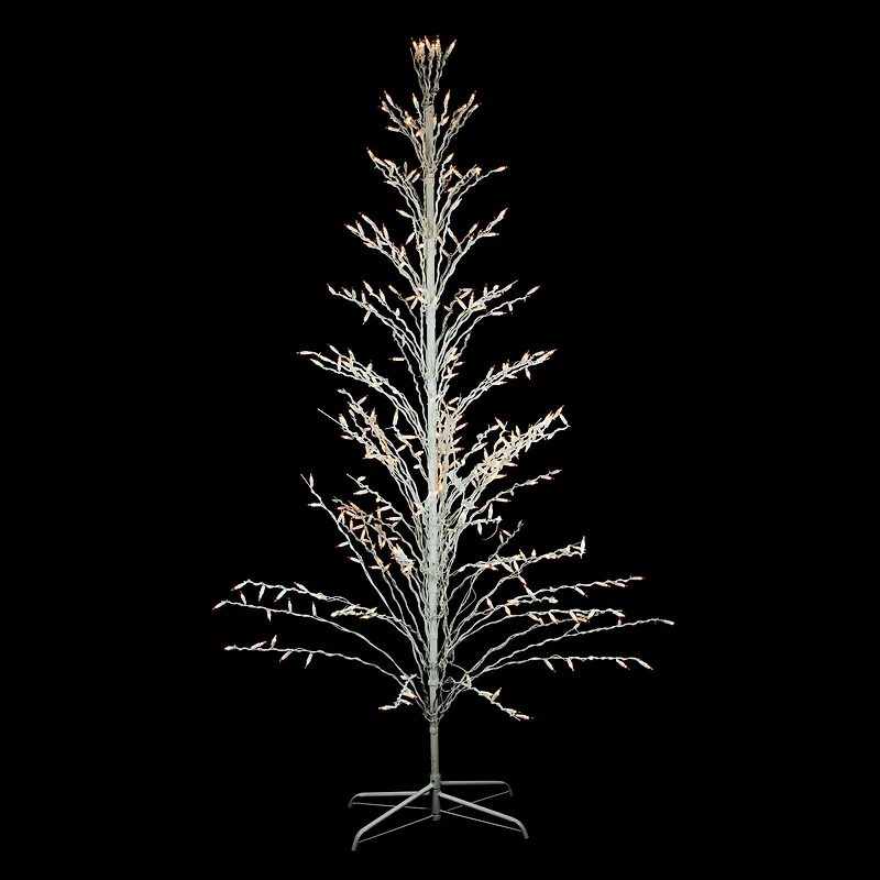 4ft. Pre-Lit White Cascade Twig Outdoor Artificial Christmas Tree