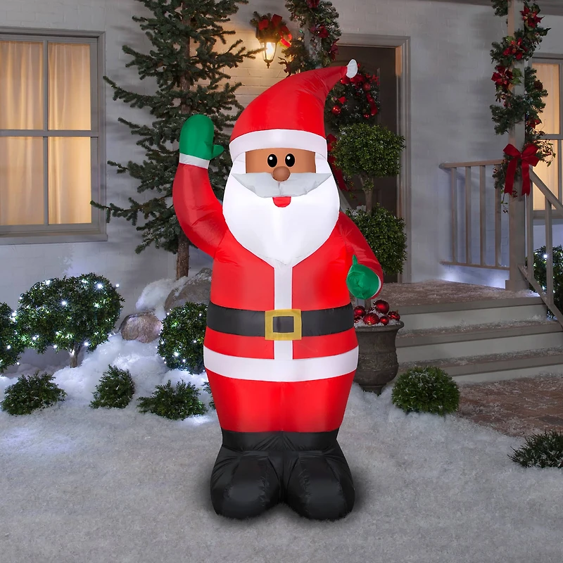 6.5ft. Airblown® Inflatable Christmas Waving Santa