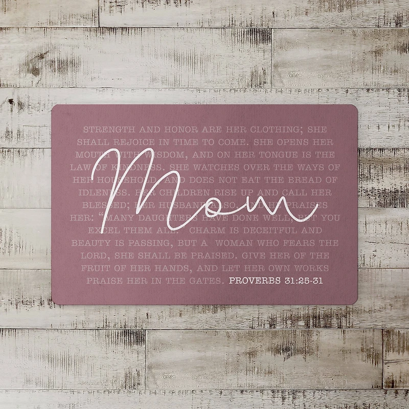 Mom Proverbs Verse Floor Mat