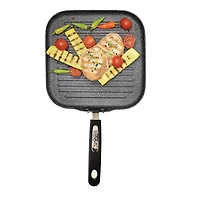 THE ROCK by Starfrit 10" Grill Pan With Bakelite Handles