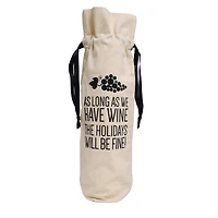 Personality Case™ Holidays Canvas Wine Bag