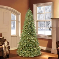 7.5ft. Pre-Lit Downswept Vienna Fir Artificial Christmas Tree, Clear Lights