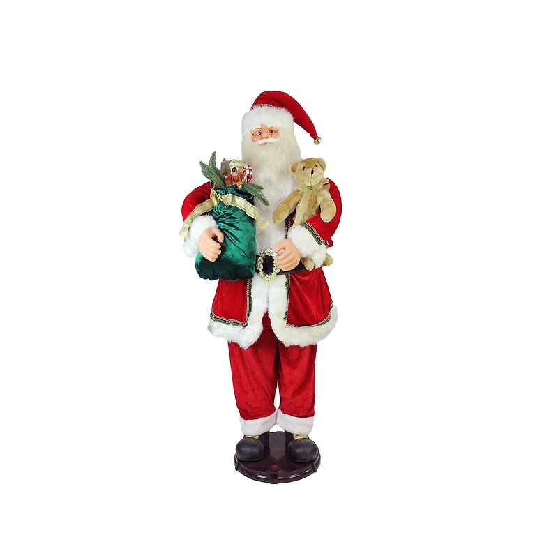 5ft. Deluxe Traditional Animated & Musical Dancing Santa Claus Christmas Figure