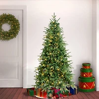 6ft. Pre-Lit Feel-Real® Duxbury Artificial Christmas Tree, Warm White LED Lights
