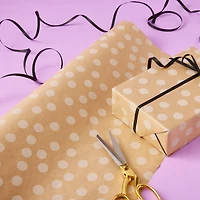 18 Pack: Kraft Polka Dot Gift Wrap by Celebrate It™