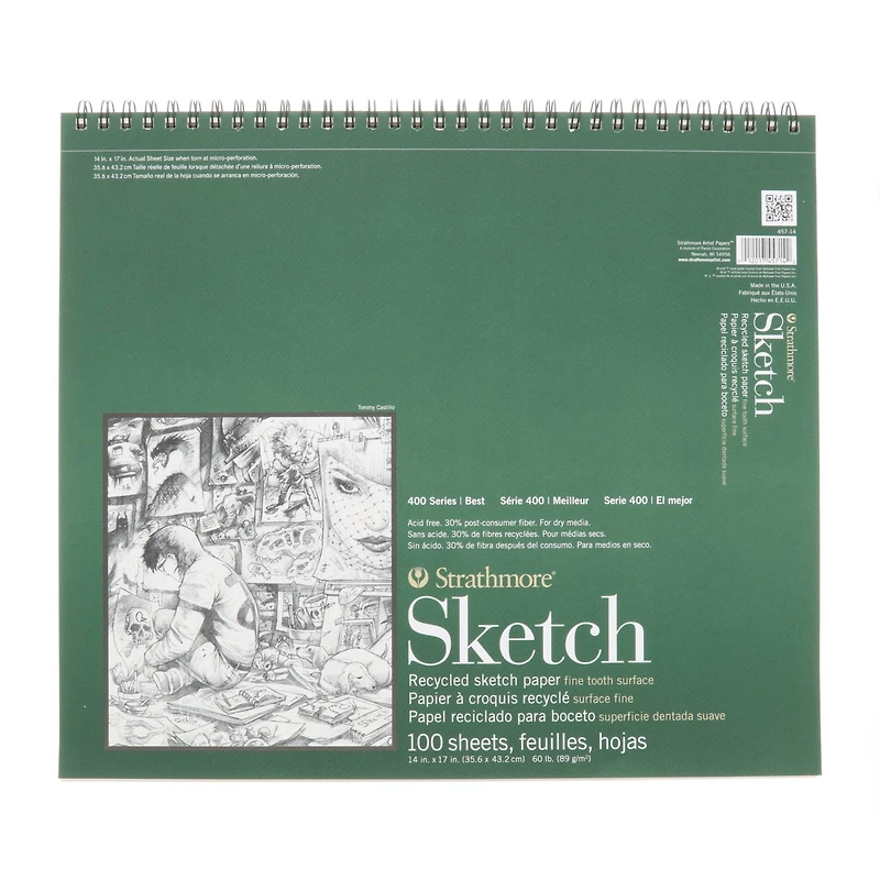 Strathmore® 400 Series Recycled Sketch Paper Pad