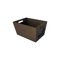 Espresso Crate with Chalkboard by Ashland