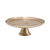 Hello Honey® 11.75" Antique Gold Finish Metal Pedestal