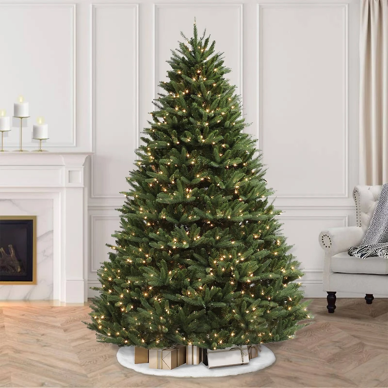 7.5ft. Pre-Lit Fraser Fir Majestic Artificial Christmas Tree, Clear LED Lights