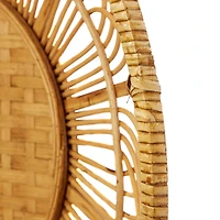 Set of 3 Brown Metal Boho Style Wall Decor 24", 20", 16"