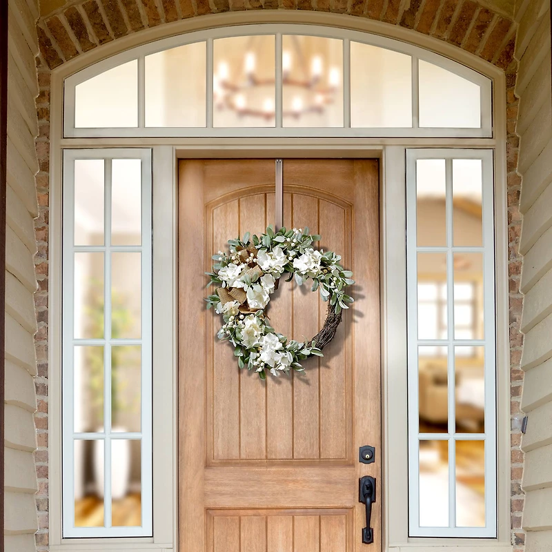 Haute Decor 22" Cream Crescent Hydrangea Wreath  