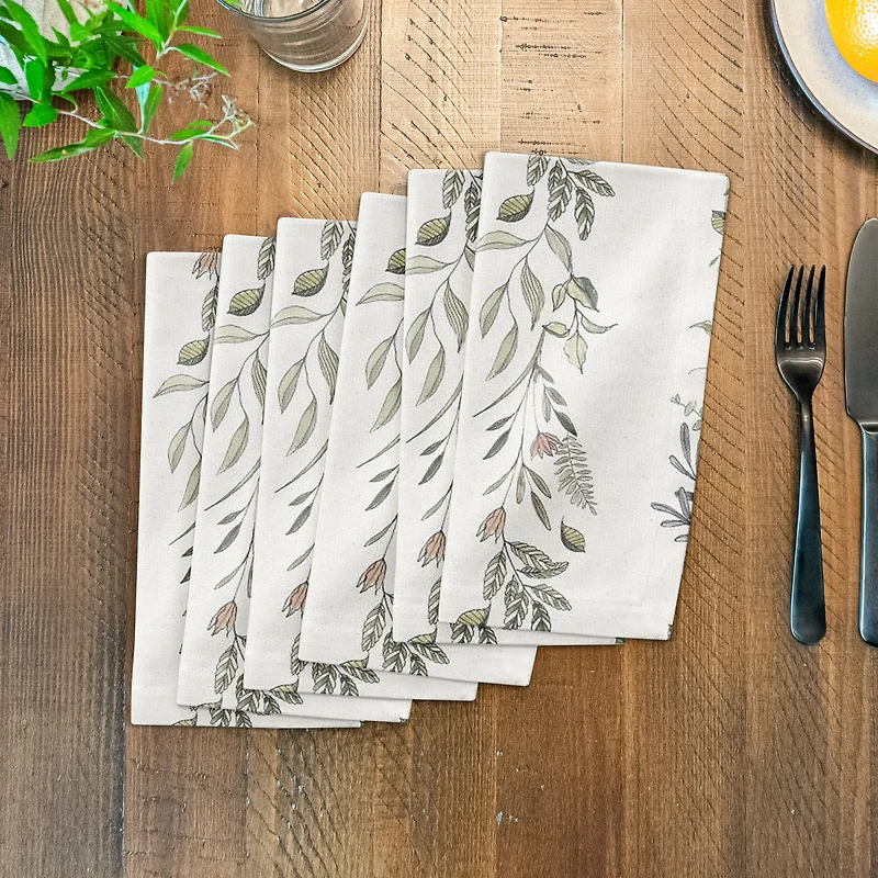 Vines Cotton Twill Napkin