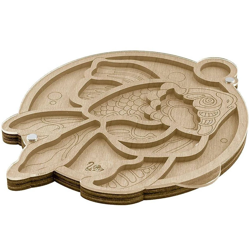 Wonderland Crafts 5.75" Fish Bead Organizer with Transparent Cover