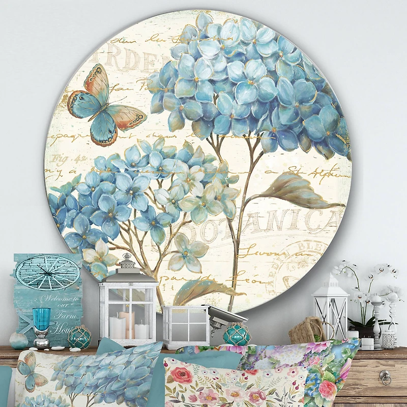 Designart - butterfly Blue Garden II