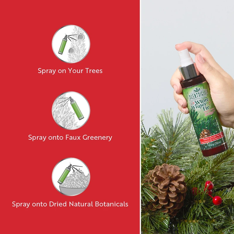 Scentsicles Scent Mister White Winter Fir, Snowberry Pine, Spiced Pine Cones, 3 pack