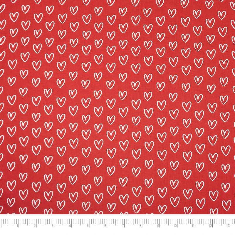 SINGER Red Heart Fat Quarter Ringspun Cotton Fabric