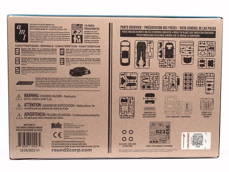 AMT® 2021 Dodge Charger Police Pursuit 1:25 Scale Model Kit