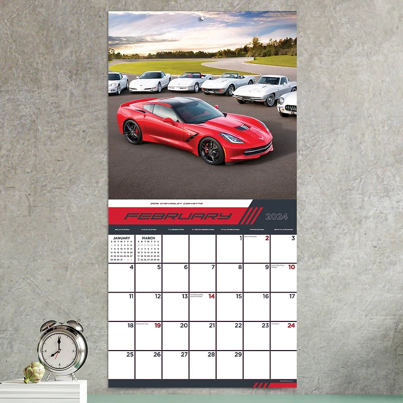 TF Publishing 2024 Corvette Wall Calendar