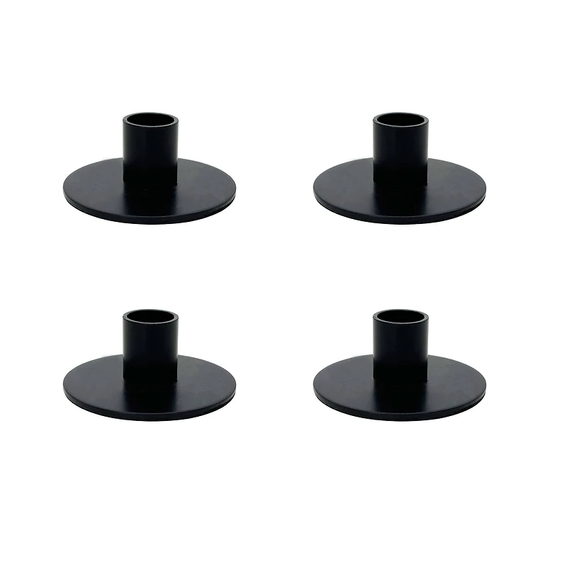 Round Metal Taper Candle Holders
