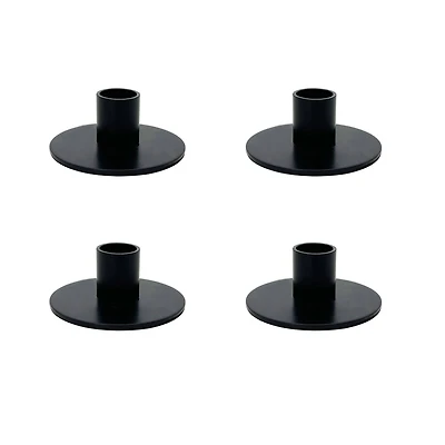 Round Metal Taper Candle Holders