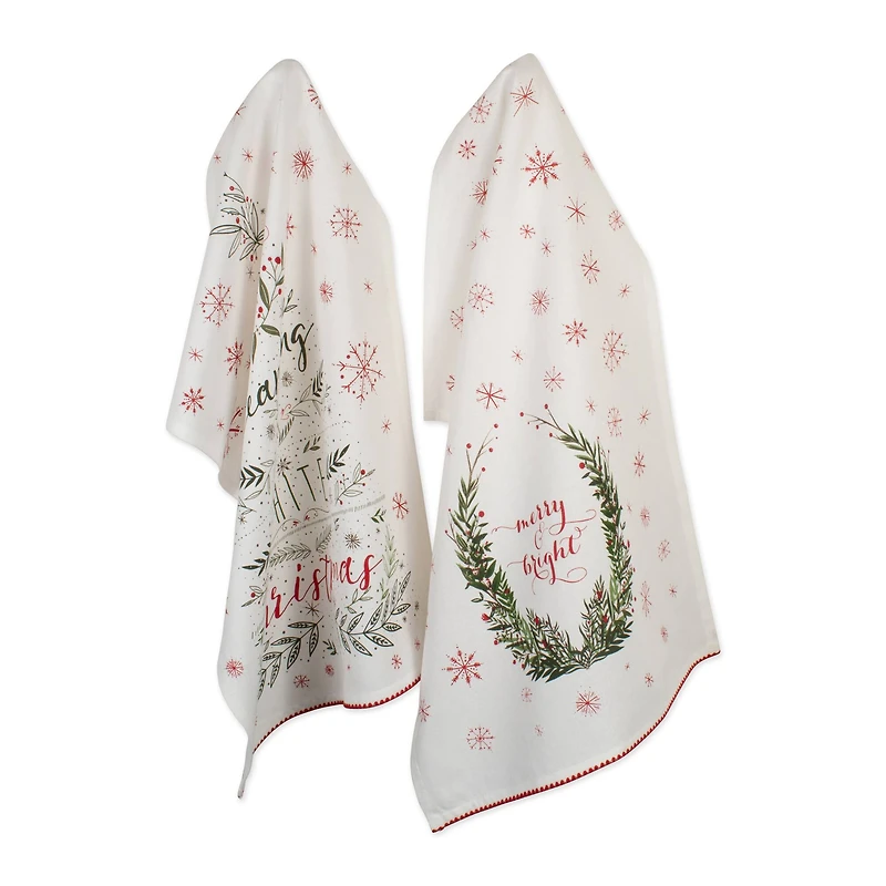 DII® Noel Printed Dishtowel Set