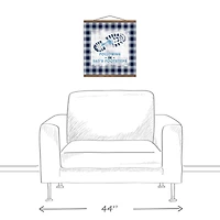 Following in Dad's Footsteps Teak Hanging Canvas