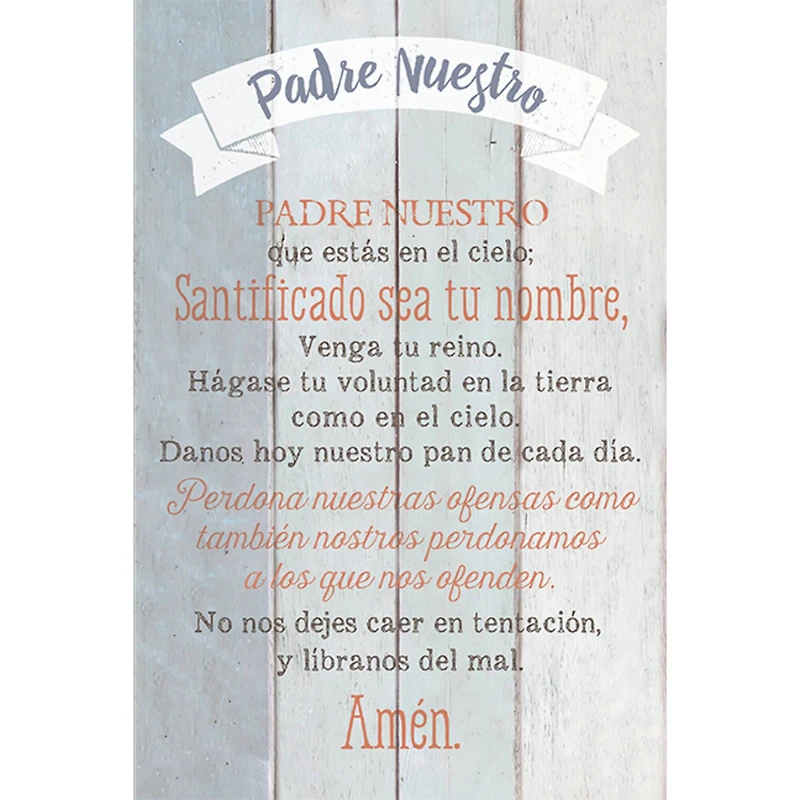 Padre Nuestro: Lord's Prayer Wall Plaque