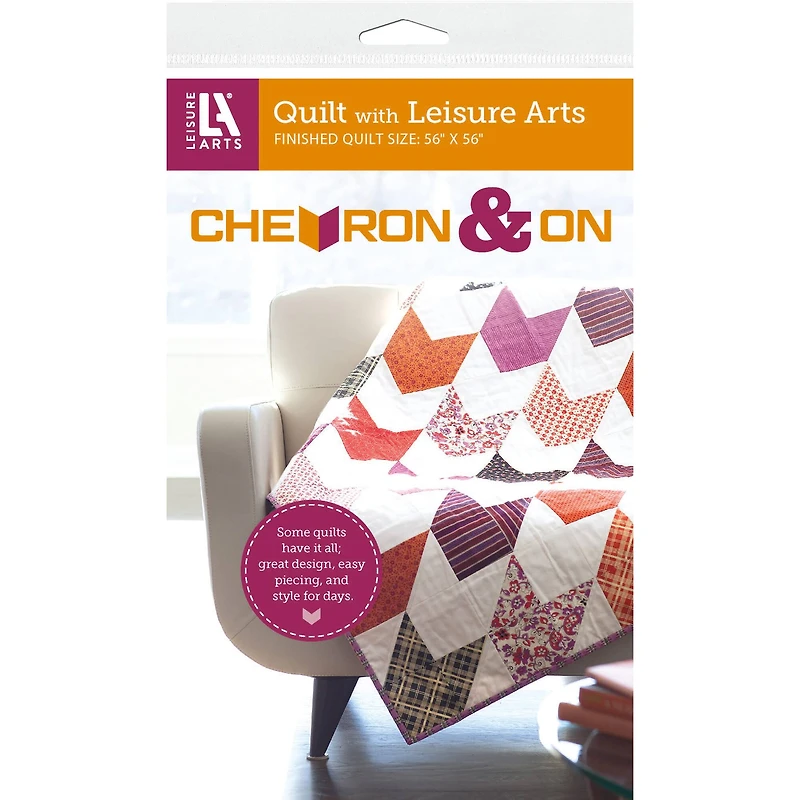 Leisure Arts® Chevron & On Quilt Pattern