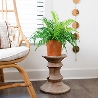 22" Artificial Fern Plant in Decorative Planter