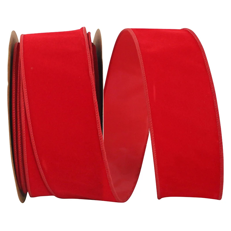 JAM Paper 2.5" x 25yd. Velvet Wired Heavy Commercial Ribbon