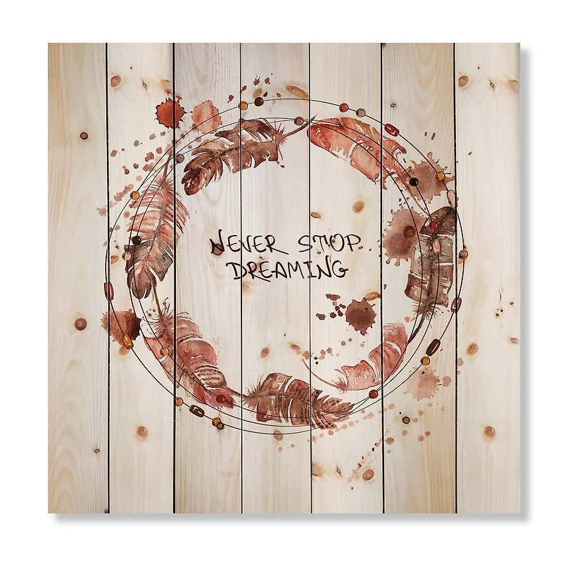 Designart - Impression Of Bird Feathers In Earth Tones