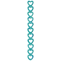 12 Packs: 11 ct. (132 total) Turquoise Ceramic Heart Beads, 14mm by Bead Landing™