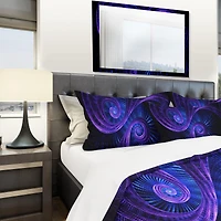 Designart 'Royal Purple & Blue Dream' Modern & Contemporary Bedding Set