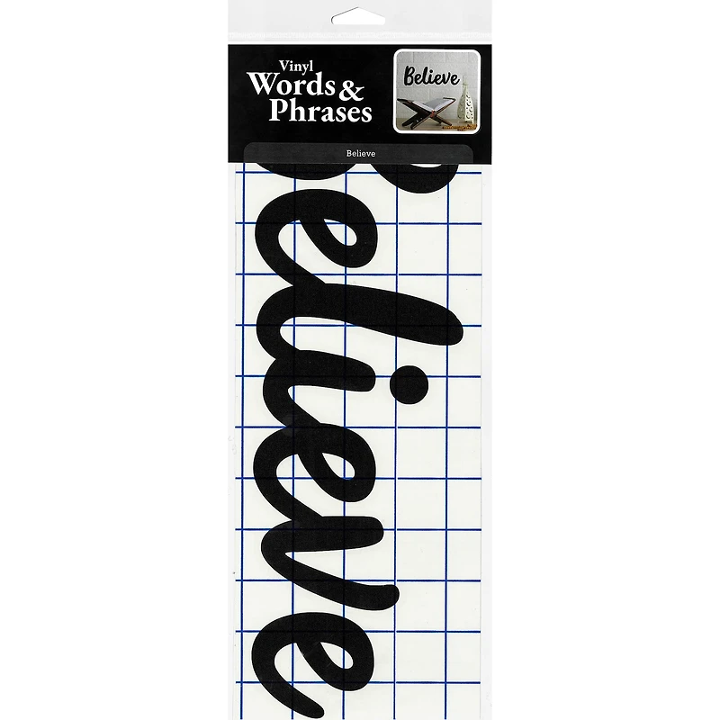 Leisure Arts® Vinyl Believe Black Wall Decal