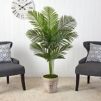 5ft. Paradise Palm Tree in Farmhouse Planter