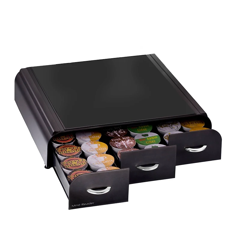 Mind Reader Black 36 Capacity 'Anchor' Triple Drawer Single Serve Coffee Pod Holder
