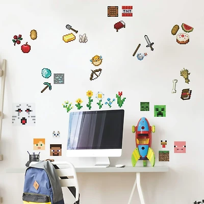 RoomMates Minecraft Peel & Stick Wall Decals