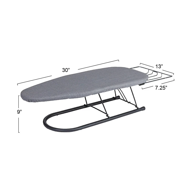 Household Essentials Gray & Black Tabletop Ironing Board