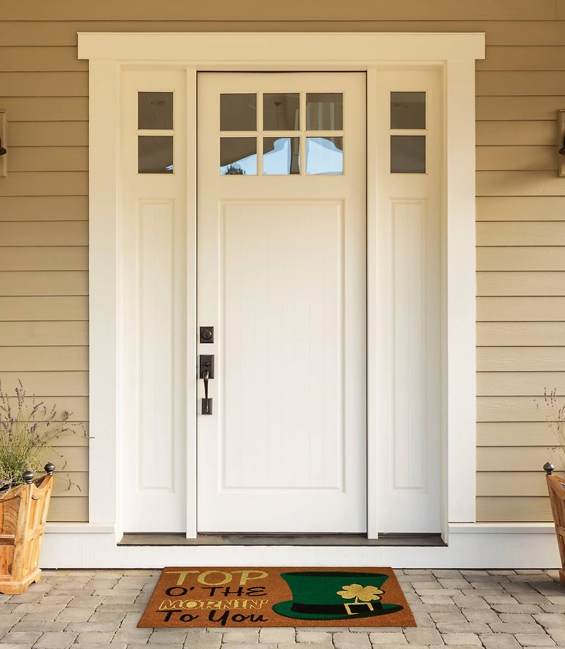 DII® Glitter Top O' The Mornin' To You Doormat