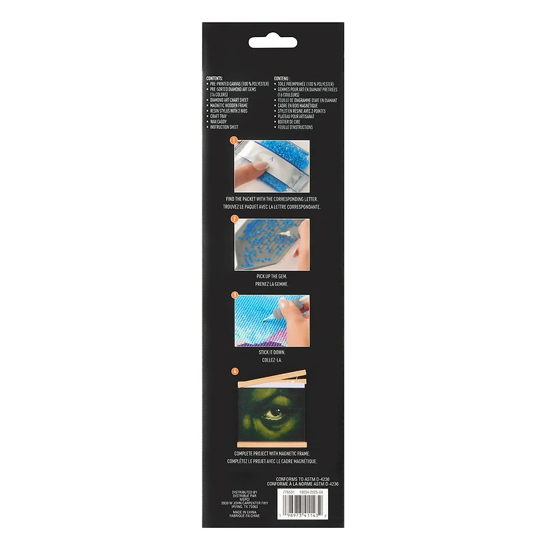 8" x 10" Witch Eye Diamond Art Kit with Magnetic Frame by Make Market®