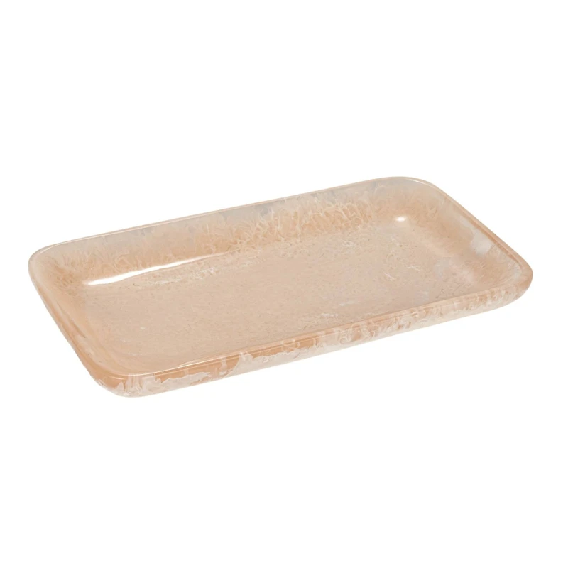 Hello Honey® 12" Blush Pink Matte Marbled Tray