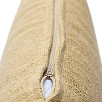 Hello Honey® Tan Woven Canvas Lumbar Pillow Cover